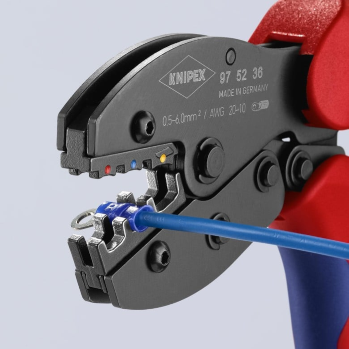 Set conectori papuci izolati tip terminal inel Knipex 97 90 21