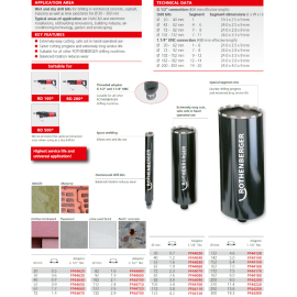 Carota pentru beton zidarie si asfalt 350 mm