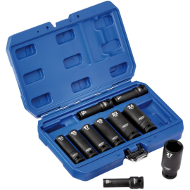 Set chei tubulare lungi de impact 10 buc 1/2" Set chei tubulare lungi de impact 10 buc 1/2"