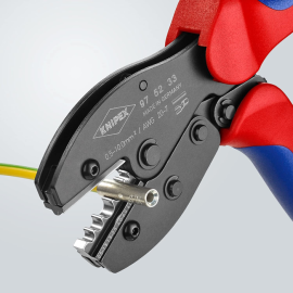 Cleste sertizat pini neizolati 10 mm Preciforce Knipex 97 52 33 Cleste sertizat pini neizolati 10 mm Preciforce Knipex 97 52 33