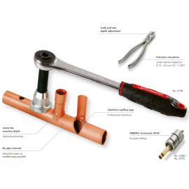 Set extractor confectionare T-uri Rothenberger 12-42 mm