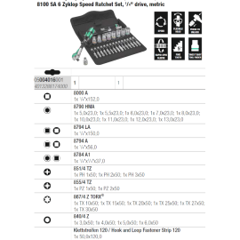 Chei tubulare biti cu antrenor clichet 8100 SA 6 Zyklop Chei tubulare biti cu antrenor clichet 8100 SA 6 Zyklop