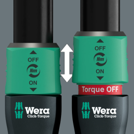 Cheie dinamometrica 40-200 Nm Wera C3 Torque Lock actionare in ses orar 1/2"