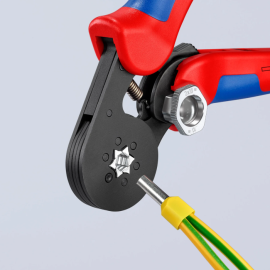 Cleste sertizat pini 0.08 - 2 x 10 mm2 profil hexagonal Knipex 97 53 14