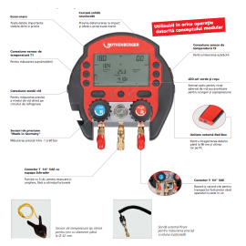 Manifold digital Rocool 600, cu 2 senzori de temperatura