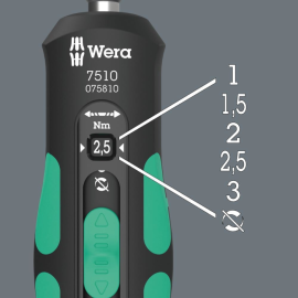 Surubelnita dinamometrica Wera 7510 Kraftform 1-3 Nm