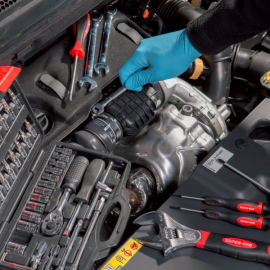 Trusa chei tubulare si biti, 46 piese