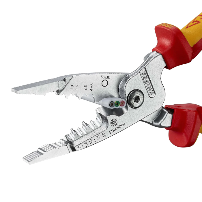 Patent multifucntional electrician Wirestripper Knipex 13 76 200 ME